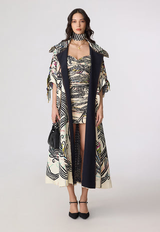 Helena multicolor trench with Millie dress