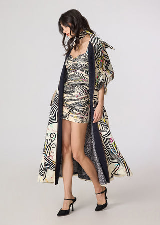 Helena multicolor trench with Millie dress
