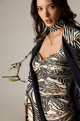 Helena multicolor trench with Millie dress