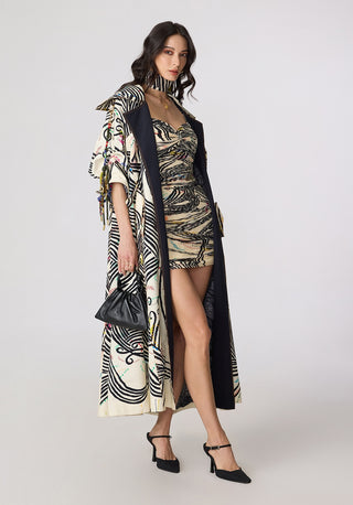 Helena multicolor trench with Millie dress