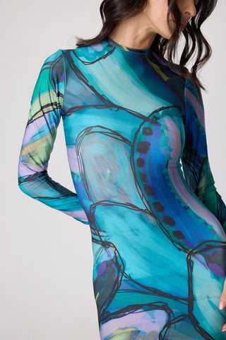Maeva multicolor blue dress