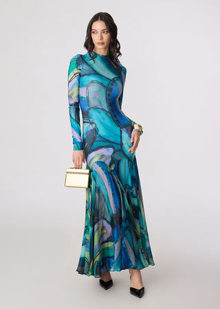 Maeva multicolor blue dress