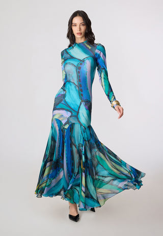 Maeva multicolor blue dress