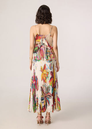 Genora multicolor blouse with Zora skirt