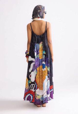 Swing Printed Maxi Dress by Saaksha & Kinni, available on Indiaspopup.com