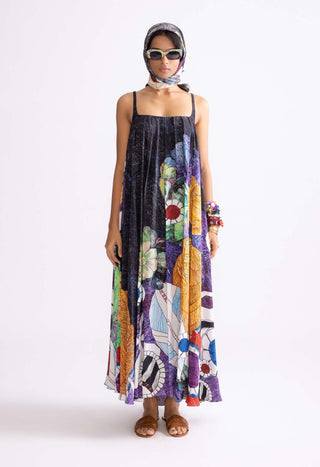 Swing Printed Maxi Dress by Saaksha & Kinni, available on Indiaspopup.com