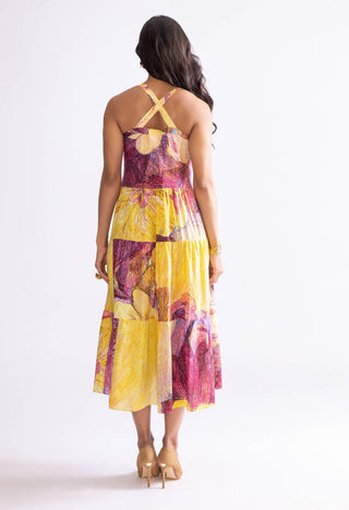 Lola Panelled Midi Dress by Saaksha & Kinni, available on Indiaspopup.com