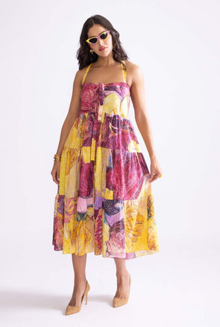 Lola Panelled Midi Dress by Saaksha & Kinni, available on Indiaspopup.com