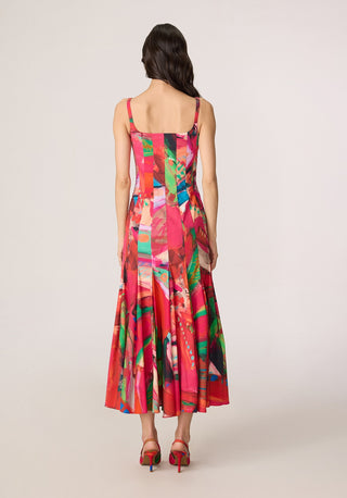 Enola pink multicolor dress