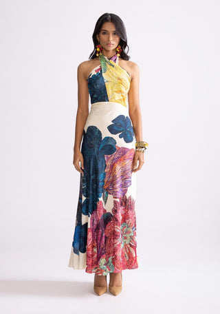 Shailee Daisy Printed Dress by Saaksha & Kinni, available on Indiaspopup.com