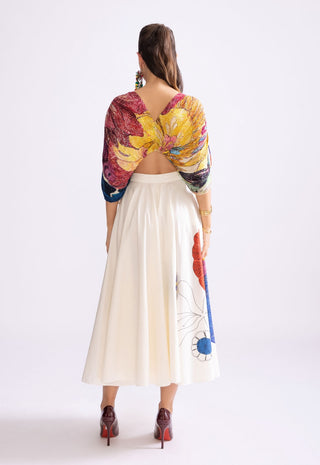 Alaia Pleated Blouse And Cora Skirt by Saaksha & Kinni, available on Indiaspopup.com