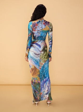 Gigi multicolor blouse and skirt