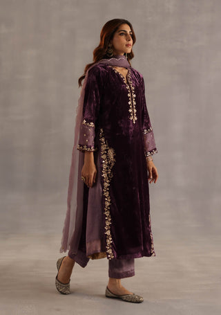 Megh purple kurta set