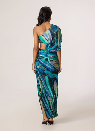 Linny multicolor blue dress