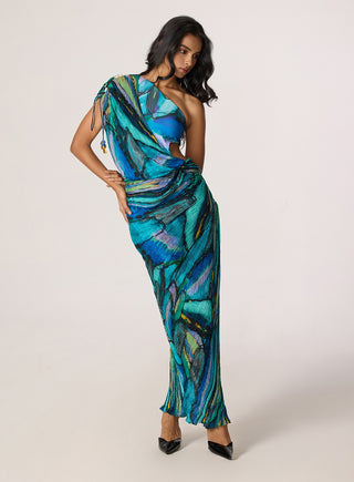Linny multicolor blue dress