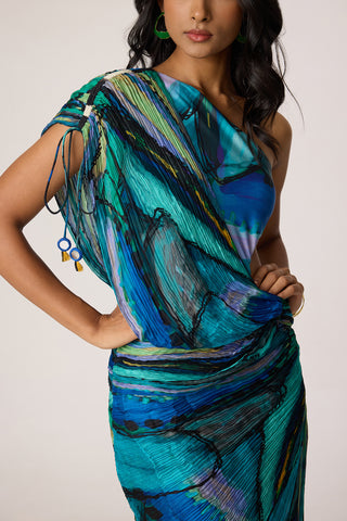 Linny multicolor blue dress