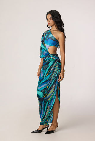 Linny multicolor blue dress
