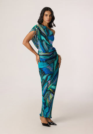 Linny multicolor blue dress