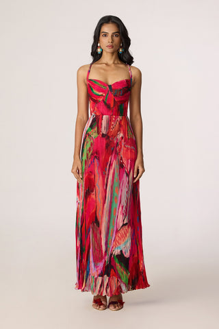 Kiara pink multicolor dress