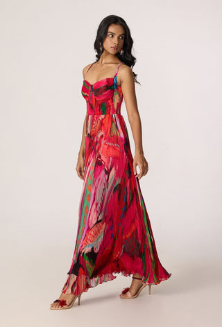 Kiara pink multicolor dress