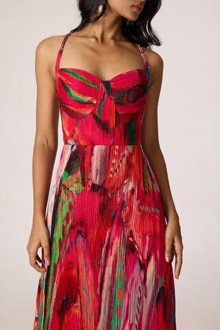 Kiara pink multicolor dress