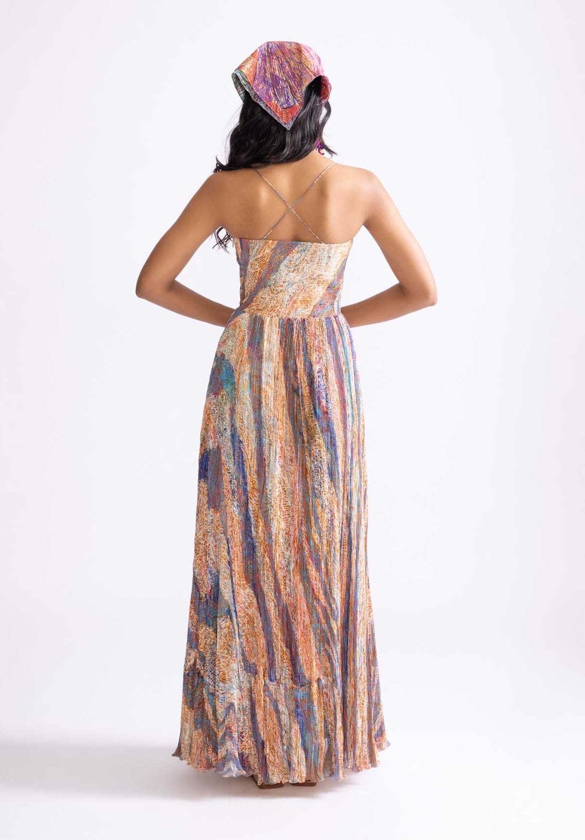 Saaksha & Kinni Kiara Wave Printed Maxi Dress | Indiaspopup.com Xs Saaksha & Kinni Kiara Wave Printed Maxi Dress | Indiaspopup.com Xs