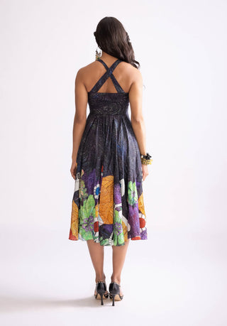 Addison Black Midi Dress by Saaksha & Kinni, available on Indiaspopup.com