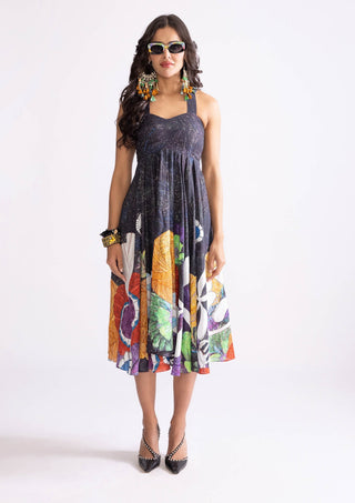 Addison Black Midi Dress by Saaksha & Kinni, available on Indiaspopup.com