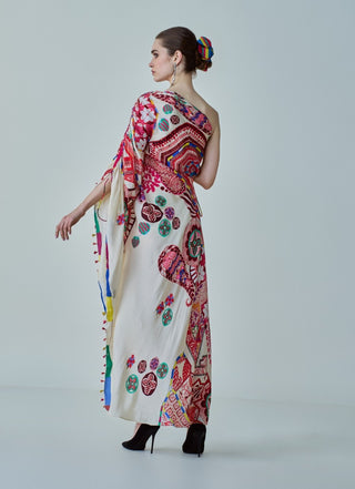 Isla paisley asymmetric kaftan