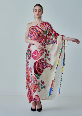 Isla paisley asymmetric kaftan