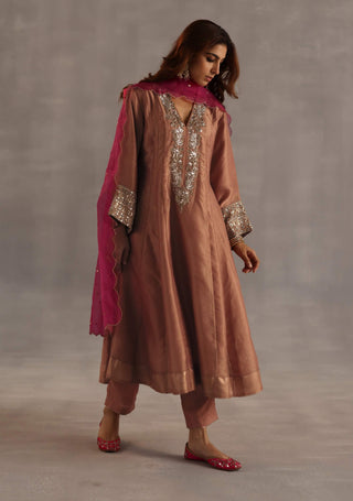 Ahiri orange kurta set
