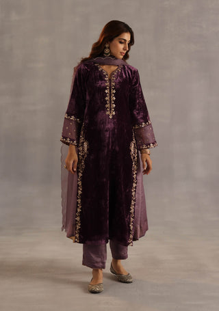 Megh purple kurta set