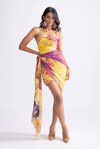 Lyra Strapless Mini Dress by Saaksha & Kinni, available on Indiaspopup.com