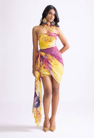 Lyra Strapless Mini Dress by Saaksha & Kinni, available on Indiaspopup.com