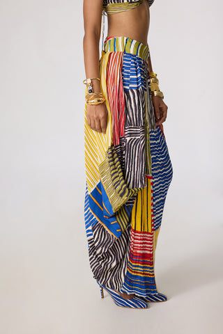 Keha multicolor blouse with Keha skirt