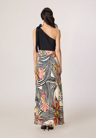 Sylvia black multicolor dress
