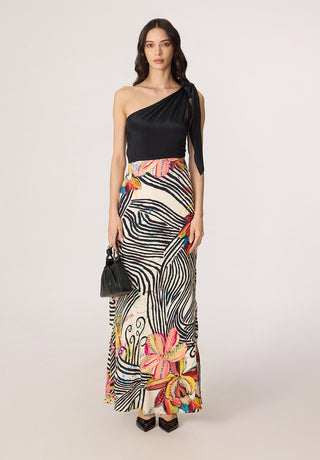Sylvia black multicolor dress
