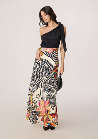Sylvia black multicolor dress