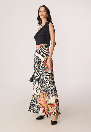 Sylvia black multicolor dress
