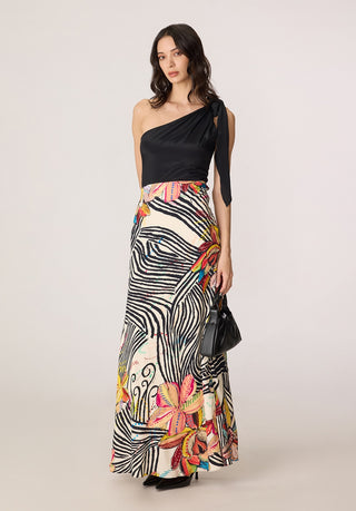Sylvia black multicolor dress