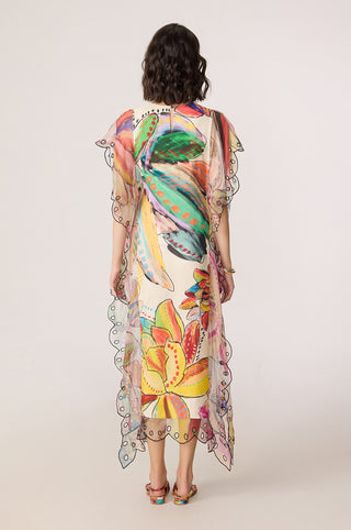 Fler multicolor cover up kaftan