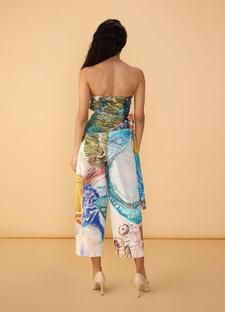 Amina multicolor blouse and loly trousers