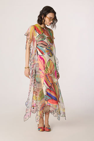 Fler multicolor cover up kaftan