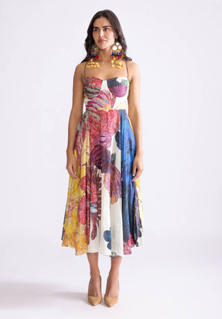 Marilyn Daisy Print Dress by Saaksha & Kinni, available on Indiaspopup.com