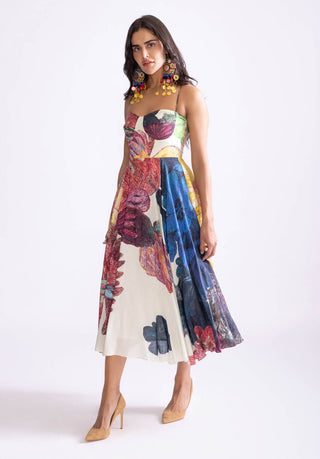 Marilyn Daisy Print Dress by Saaksha & Kinni, available on Indiaspopup.com