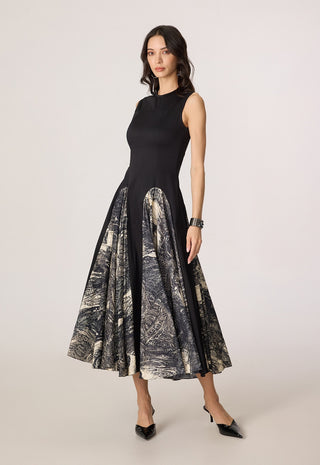 Seria black gray dress