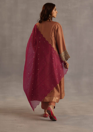 Ahiri orange kurta set