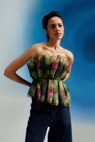Geranium garden printed cabbage top