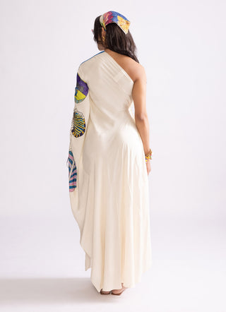 Alana Asymmetric Kaftan Dress by Saaksha & Kinni, available on Indiaspopup.com