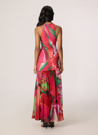 Gemma pink multicolor dress